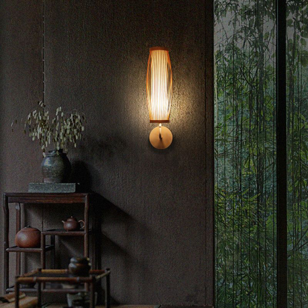Muto Japanese Wall Lamp Indoor | Wall Lamp | Led | bamboo | 110V - 240V | Elegant Wall Illumination