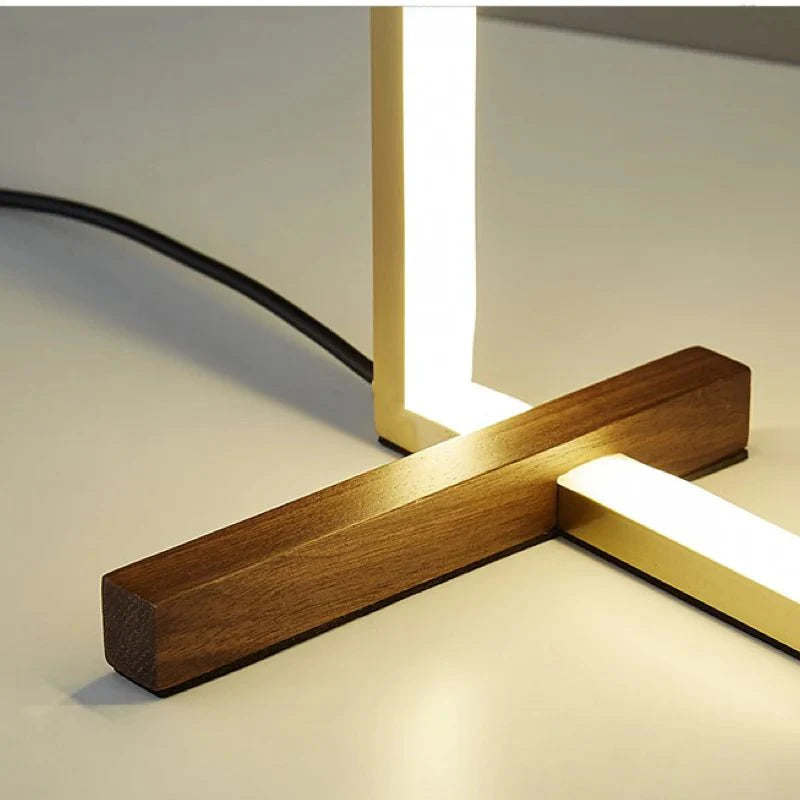 LevoSquare™ Minimalist Table Lamp Modern | Table Lamp | acrylic/metal | Sleek Table Accent