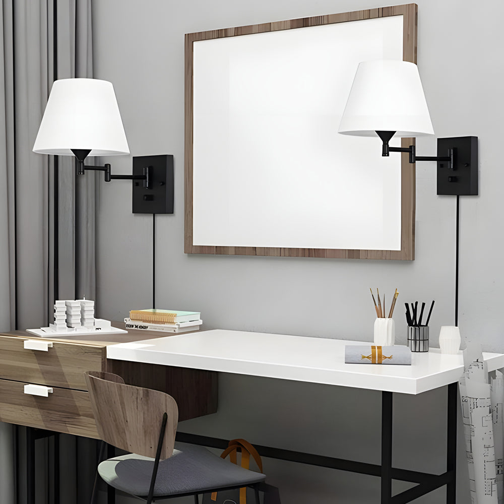 Light Plug-In Swivel Wall Lamp | Wall Lamp | Led | Warm White | iron/metal | 110V | Elegant Wall Illumination