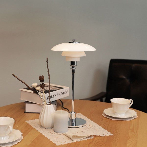 Scandinavian Design Table Lamp Multilayer | Table Lamp | glass/Metal | Sleek Table Accent