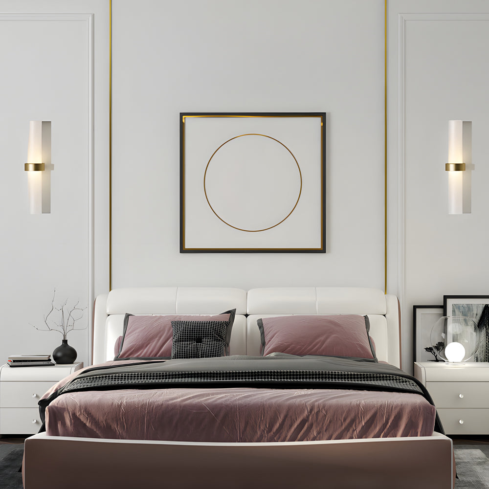 LumiTube Modern Wall Lamp made | Wall Lamp | Led | Warm White | glass/metal | Elegant Wall Illumination