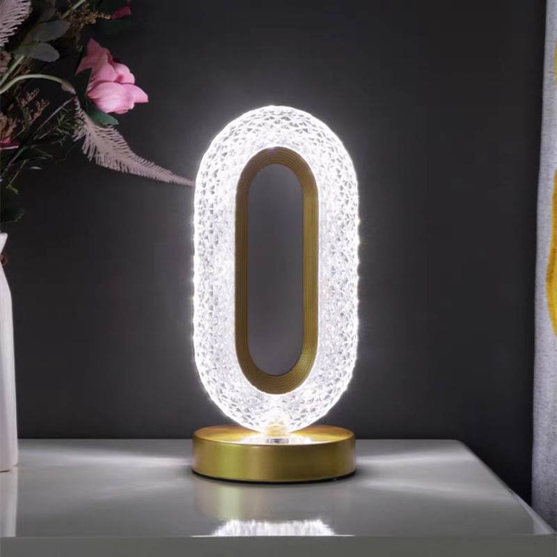 Crystaluxe™ Elegant Table Lamp Dimmable | Table Lamp | LED | metal/Plastic/crystal | 3W | Sleek Table Accent