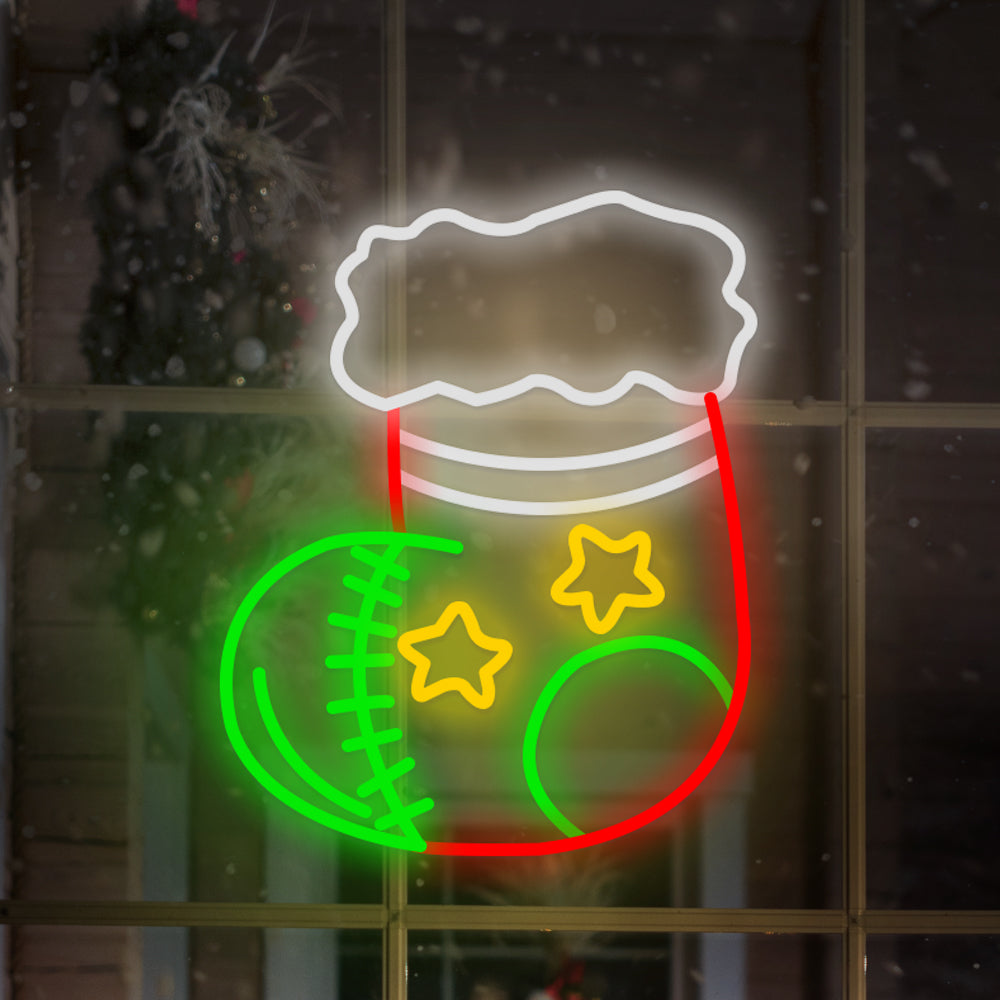 Christmas Stocking Decoration Neon Lamp | Lighting | Led | 110V - 220V | Premium Lighting Solution