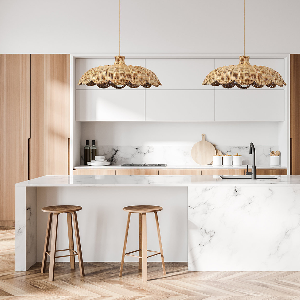 Boho Creative Decor Rattan Woven | Lighting | wood | 60W | 110V-120V | Premium Lighting Solution