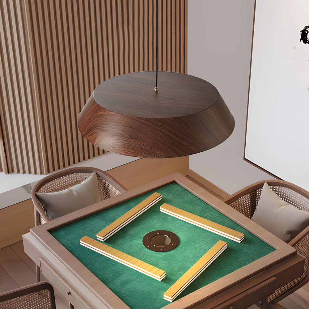 Round Wooden Japanese Style Hanging | Lighting | LED | acrylic/wood | 24W | 110V | Premium Lighting Solution