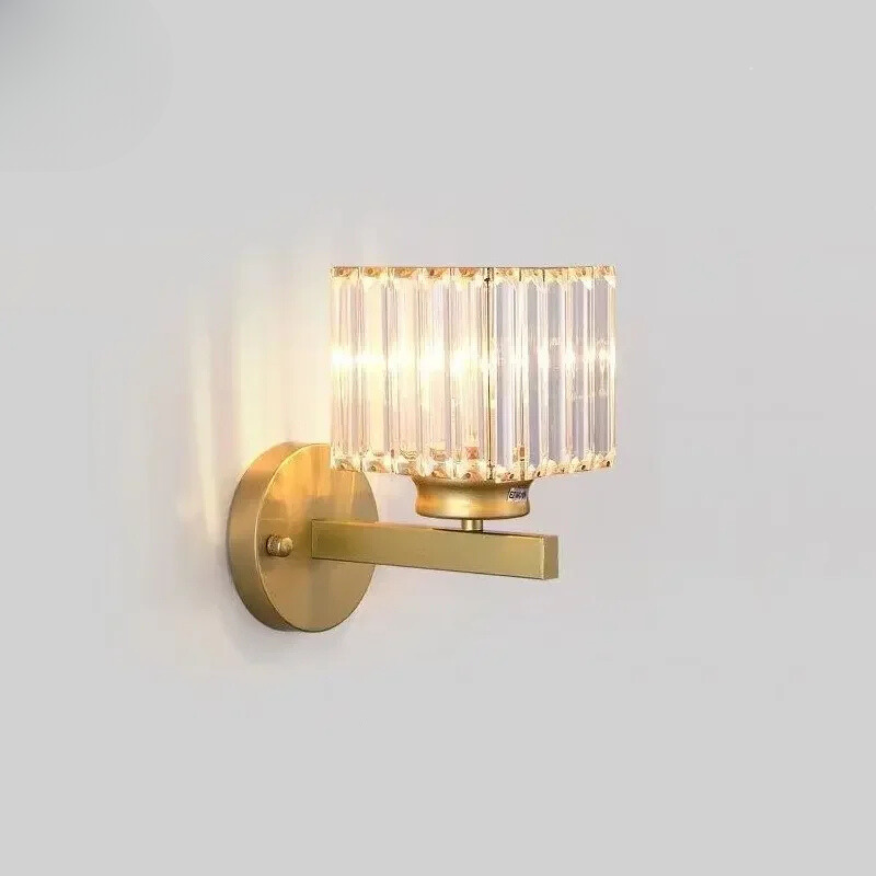 CrystalLuxe Modern Crystal Wall Lamp | Wall Lamp | Led | metal | Elegant Wall Illumination