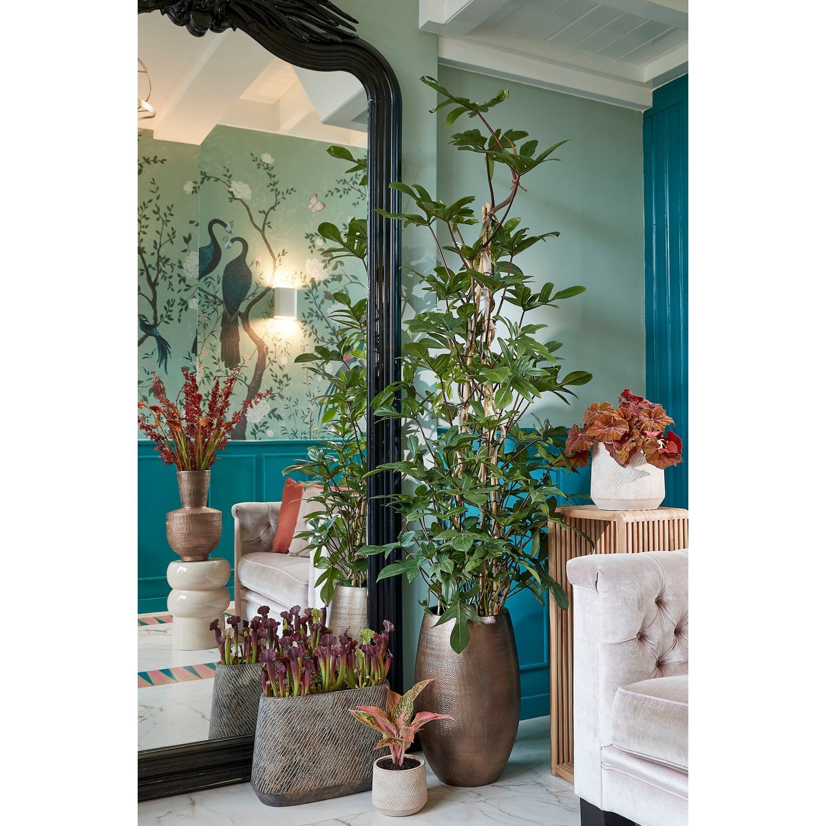 Yonker Plant Table Recycled Wood | Lighting | wood | Premium Lighting Solution