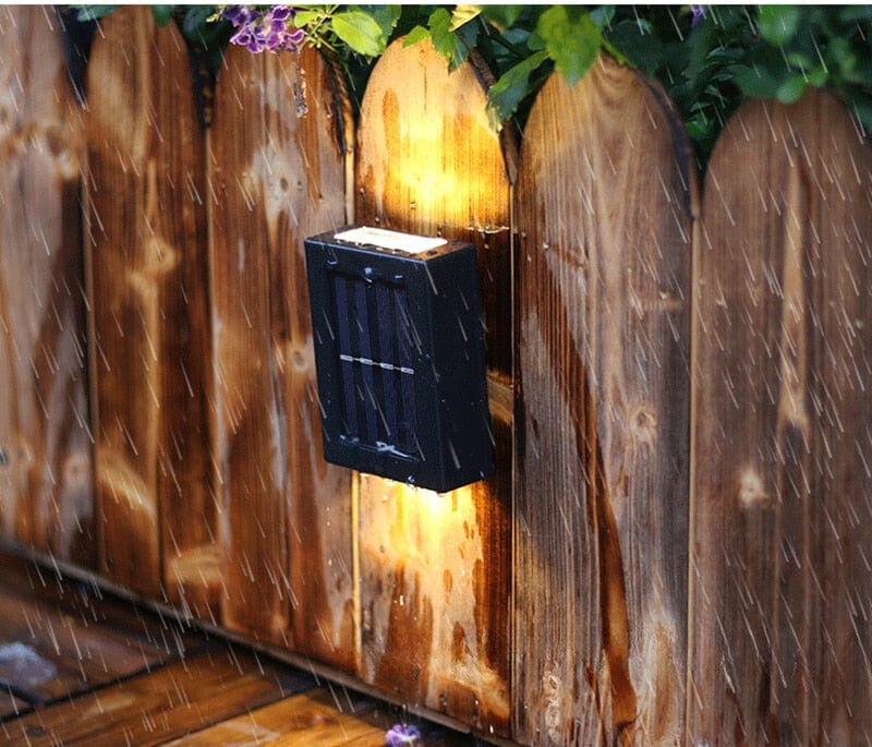 EcoShine Solar Powered Terrace Wall | Wall Lamp | Led | plastic | Elegant Wall Illumination
