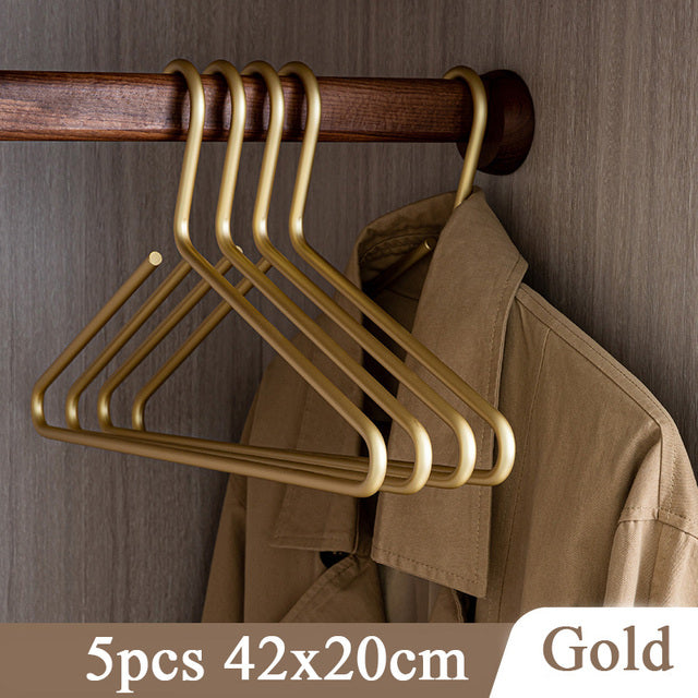 GlamHangs Set of Gold/Silver Clothes Hangers Seamless | Appliance | Metal | Functional Home Appliance