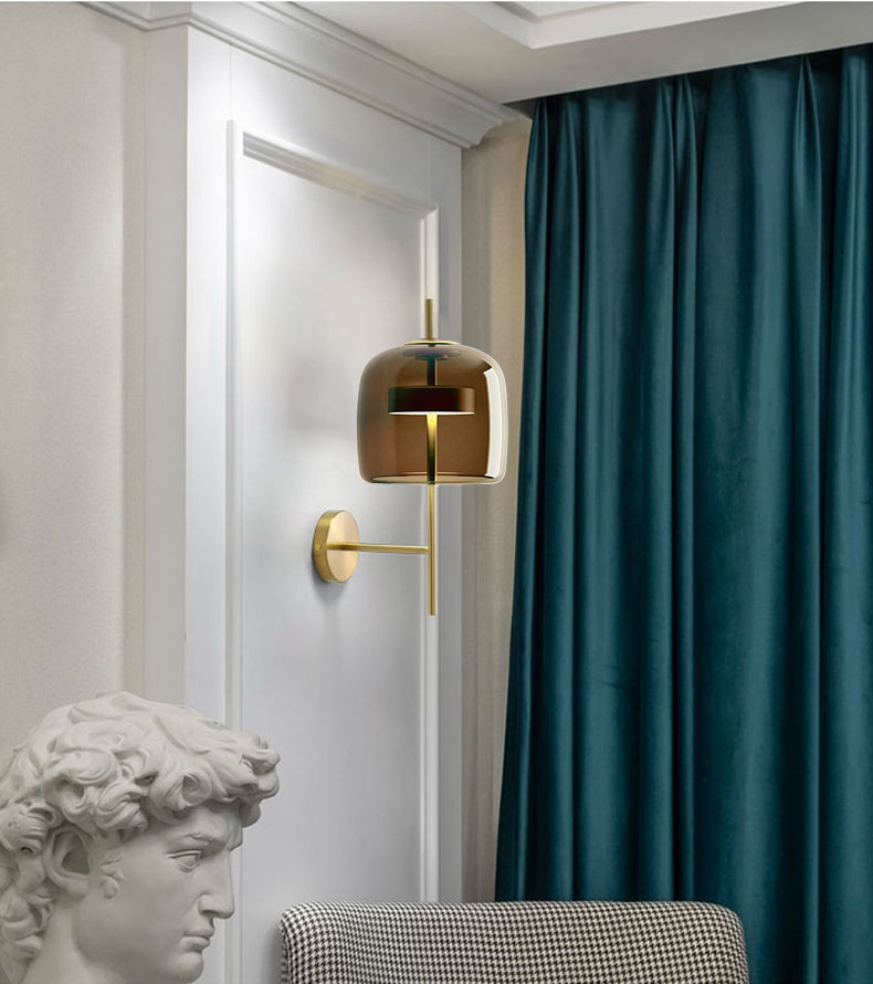 Mid-Century Wall Lamp Elegant Lighting | Wall Lamp | Led | Warm White | aluminum/glass/metal | 6W | 100V - 240V | Elegant Wall Illumination
