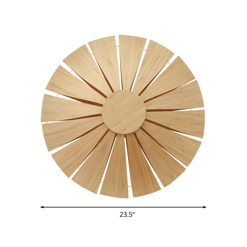 SunCircle Modern Wooden Circular Wall | Wall Lamp | wood | 110V - 120V - 20V - 220V - 240V | Elegant Wall Illumination