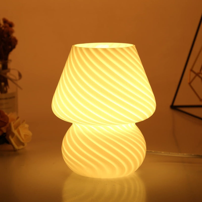 Mushroom Lamp Vintage Glass Night | Lighting | Led | glass | Premium Lighting Solution