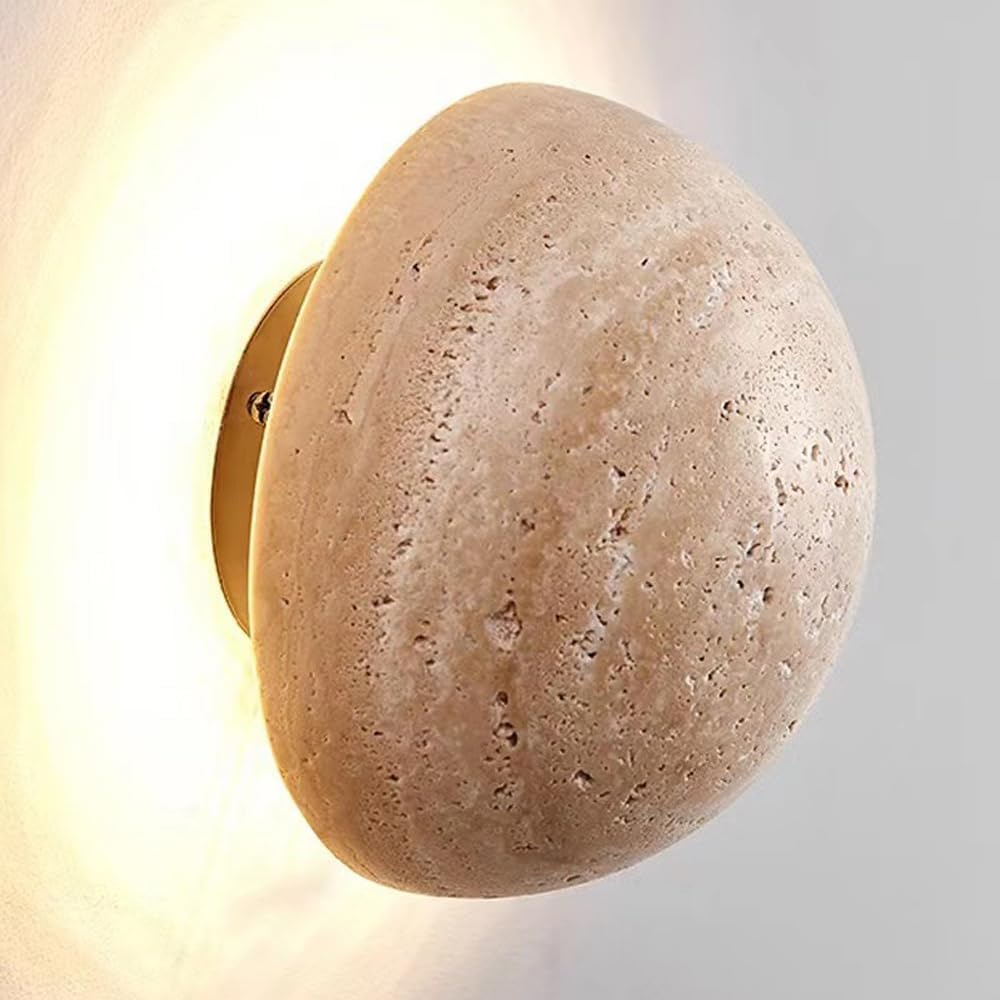Anais Stone Lamp Spherical Wall | Wall Lamp | Elegant Wall Illumination