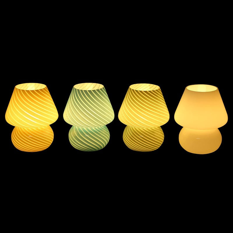 Mushroom Lamp Vintage Glass Night | Lighting | Led | glass | Premium Lighting Solution
