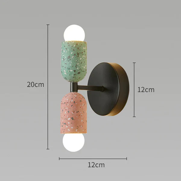 Double Head Creative Wall Lamp | Wall Lamp | glass | 110V - 120V | Elegant Wall Illumination