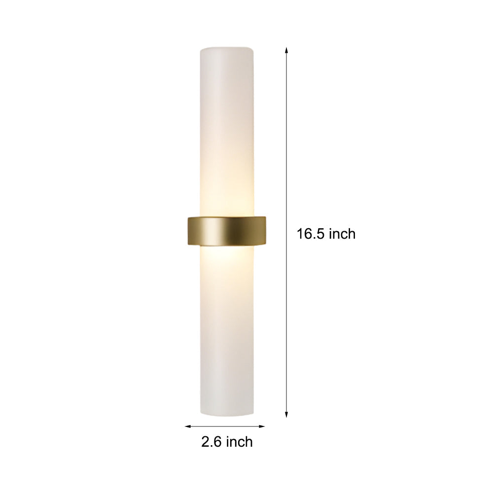 LumiTube Modern Wall Lamp made | Wall Lamp | Led | Warm White | glass/metal | Elegant Wall Illumination