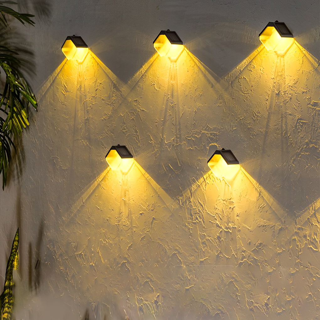 Waterproof Multicolor Modern Solar Wall | Lighting | Led | Warm White | 6W | 2V | Premium Lighting Solution