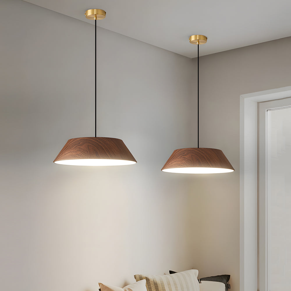 Round Wooden Japanese Style Hanging | Lighting | LED | acrylic/wood | 24W | 110V | Premium Lighting Solution
