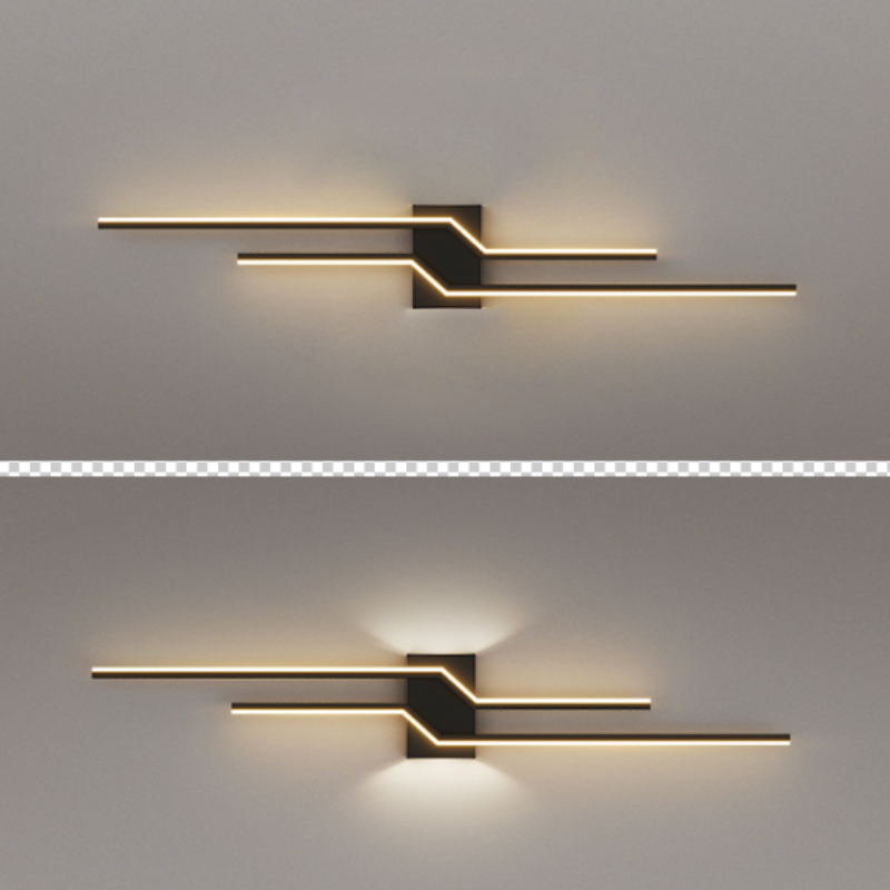 Alana Modern Wall Lamp Black/White | Wall Lamp | Led | Metal/Acrylic | 110V-240V | Elegant Wall Illumination
