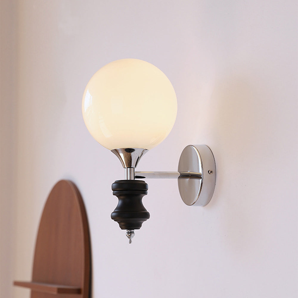 French Medieval Vintage Bauhaus Wall | Wall Lamp | glass | 110V - 120V | Elegant Wall Illumination