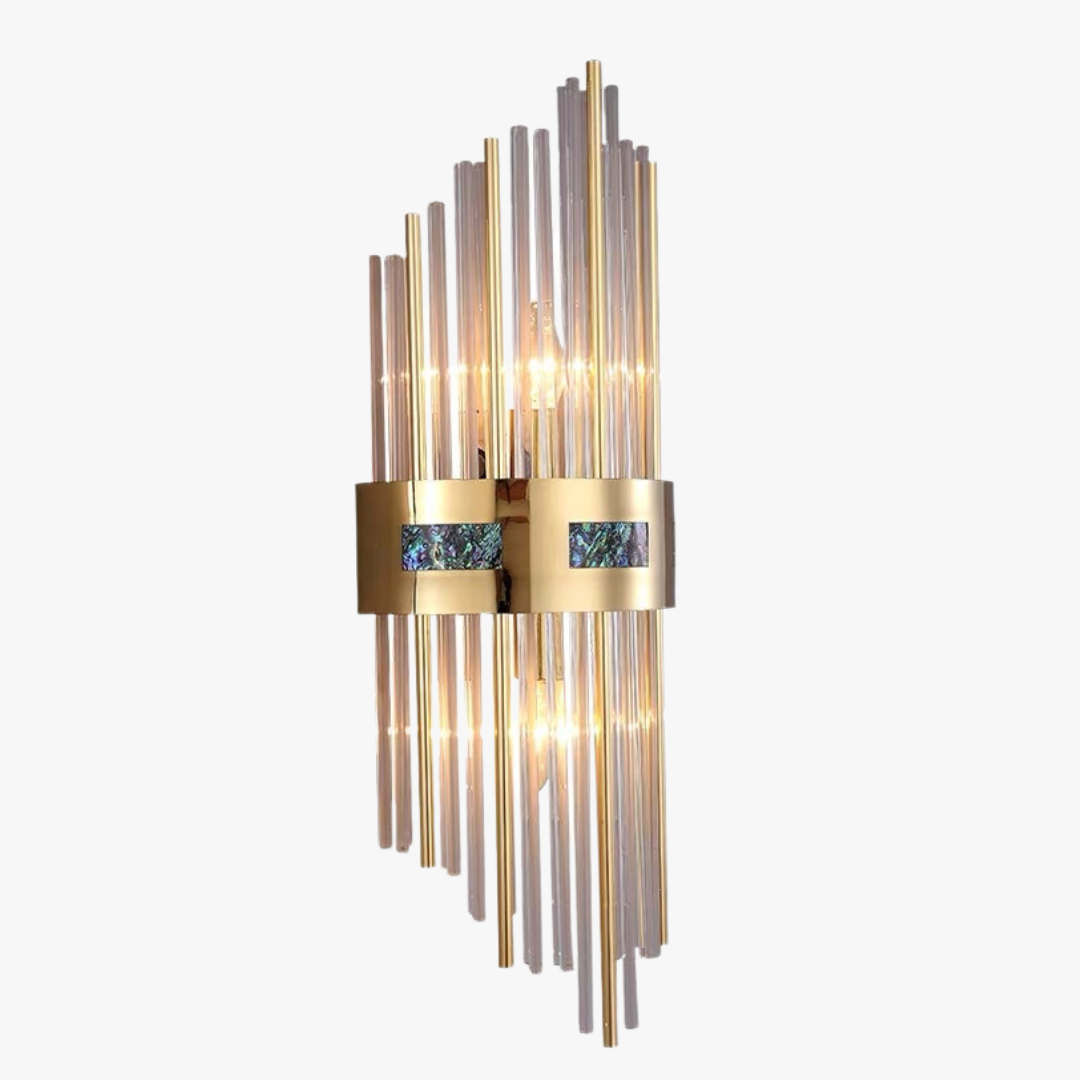 Crystal Crystal Wall Lamp Gold, | Wall Lamp | Led | metal/Acrylic | 110V - 240V | Elegant Wall Illumination