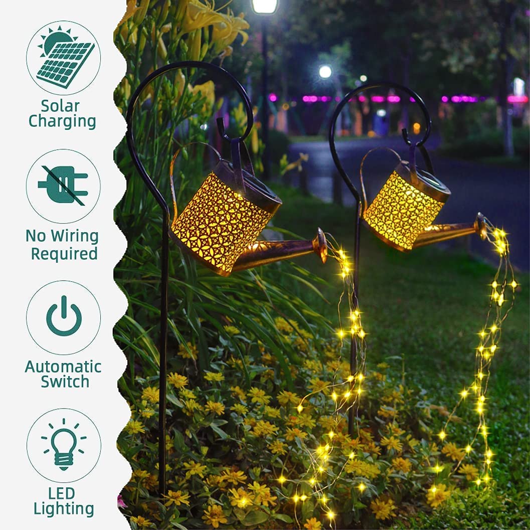 Enchanted Watering Can, Solar Powered | Lighting | LED | warm white | copper/iron/metal | Premium Lighting Solution
