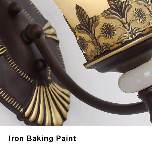 VintageGlow Classic wall lamp | Wall Lamp | glass/metal | 40W | Elegant Wall Illumination