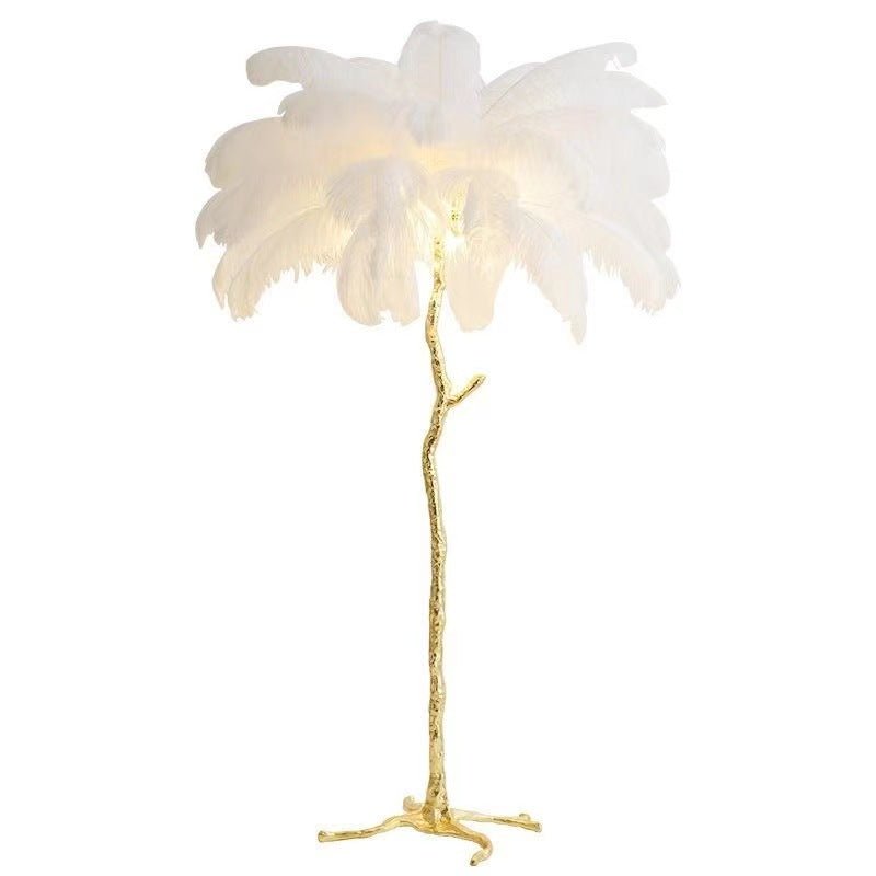 Nordic Ostrich Feather Floor Lamp | Floor Lamp | LED | resin | 260v | Stylish Floor Lighting