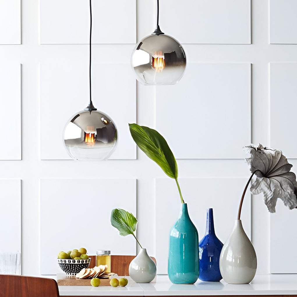 SphereGlow Modern Glass Industrial Hanging | Lighting | LED | glass/metal | Premium Lighting Solution