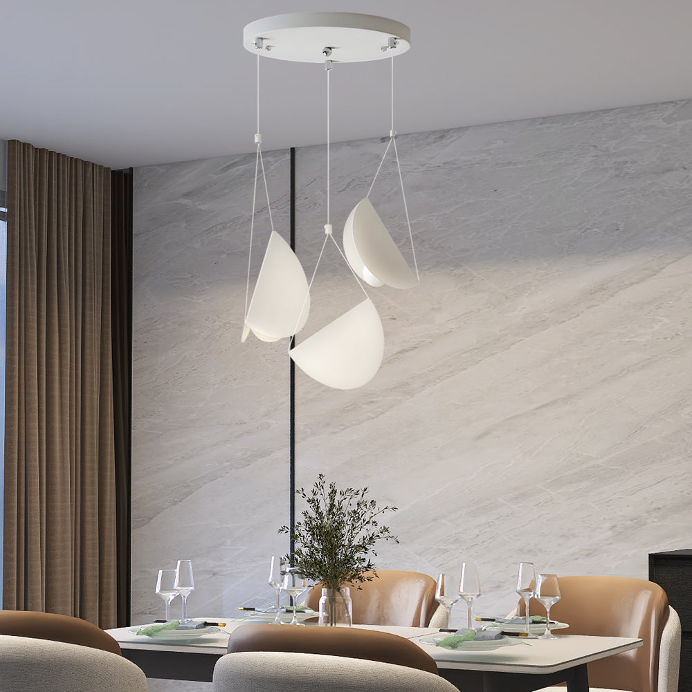 1/3/6-Light Minimalist Line White Glider | Lighting | LED | glass/iron/metal | 110V | Premium Lighting Solution
