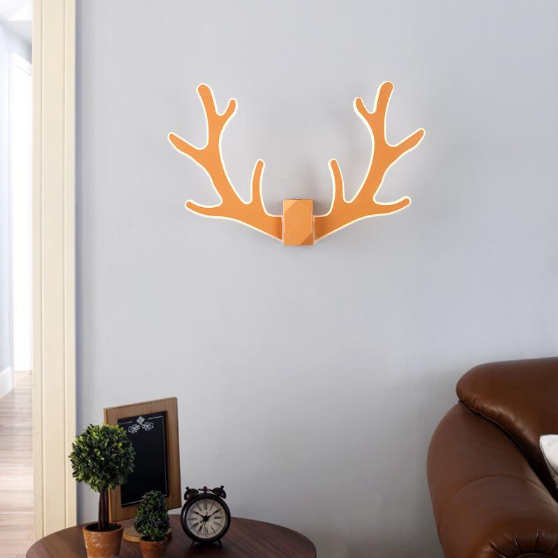 AntlerLux Unique antler-shaped wall lamp | Wall Lamp | Led | Warm White | metal | 8W | 220V - 240V | Elegant Wall Illumination