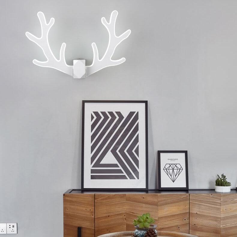 AntlerLux Unique antler-shaped wall lamp | Wall Lamp | Led | Warm White | metal | 8W | 220V - 240V | Elegant Wall Illumination