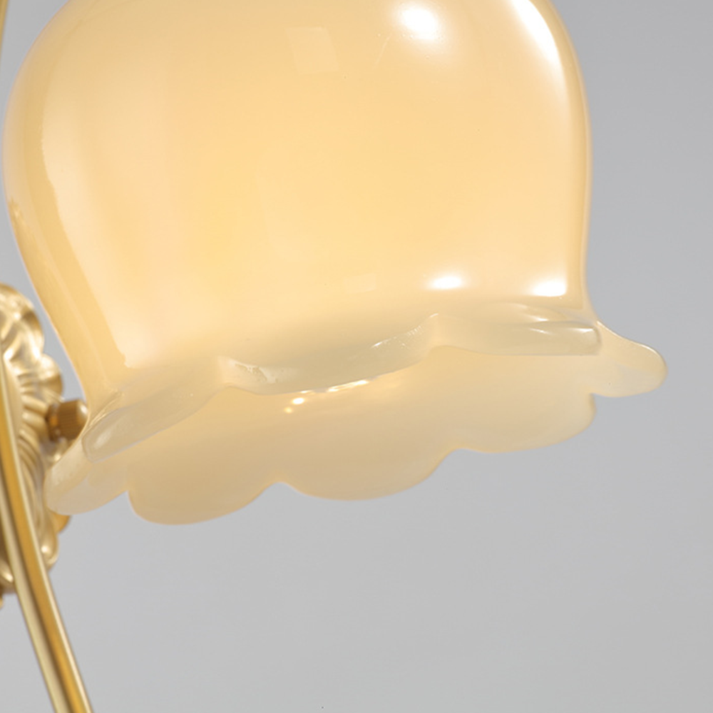 Elegant Copper Glass Wall Lamp | Wall Lamp | Copper/Resin | 110V-120V | Elegant Wall Illumination