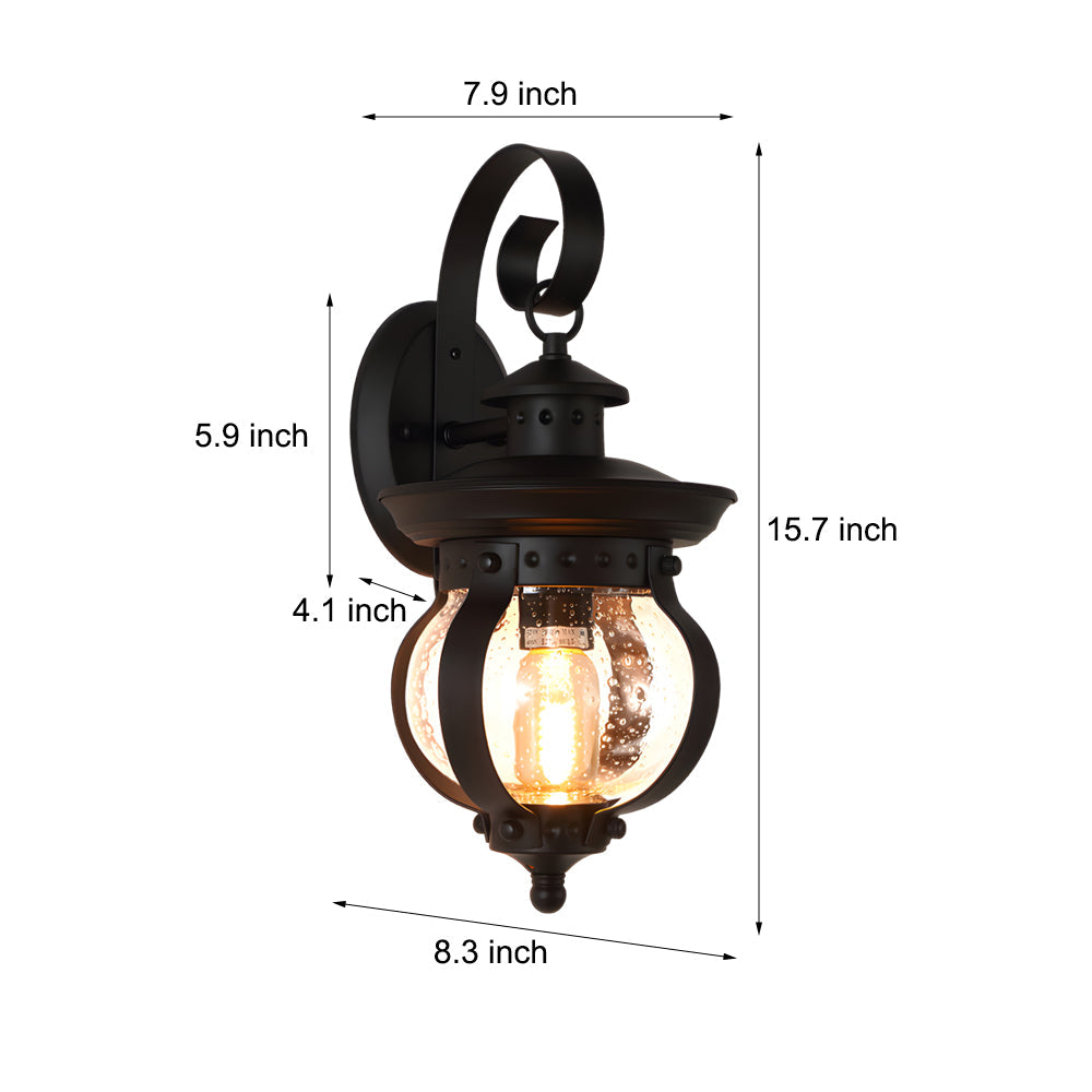 Light Outdoor Wall Lantern | Lighting | Warm White | glass/iron | 6W | 110V | Premium Lighting Solution