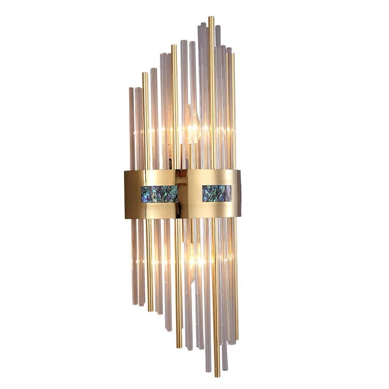 Crystal Crystal Wall Lamp Gold, | Wall Lamp | Led | metal/Acrylic | 110V - 240V | Elegant Wall Illumination