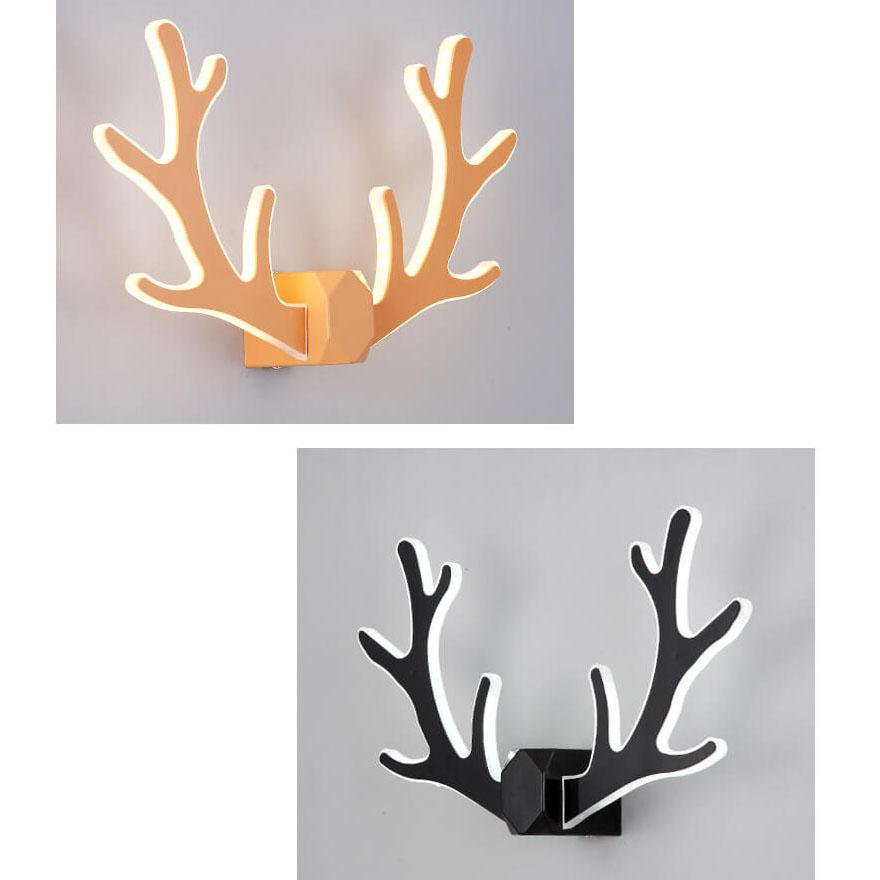 AntlerLux Unique antler-shaped wall lamp | Wall Lamp | Led | Warm White | metal | 8W | 220V - 240V | Elegant Wall Illumination