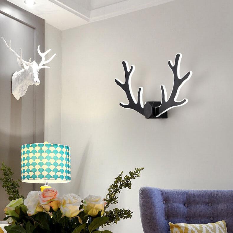 AntlerLux Unique antler-shaped wall lamp | Wall Lamp | Led | Warm White | metal | 8W | 220V - 240V | Elegant Wall Illumination