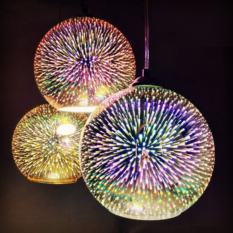 Innovative Colorful Fireworks Glass Hanging | Lighting | LED | glass/metal | 60W | 110V-120V | Premium Lighting Solution