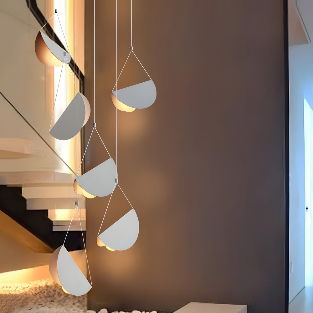 1/3/6-Light Minimalist Line White Glider | Lighting | LED | glass/iron/metal | 110V | Premium Lighting Solution