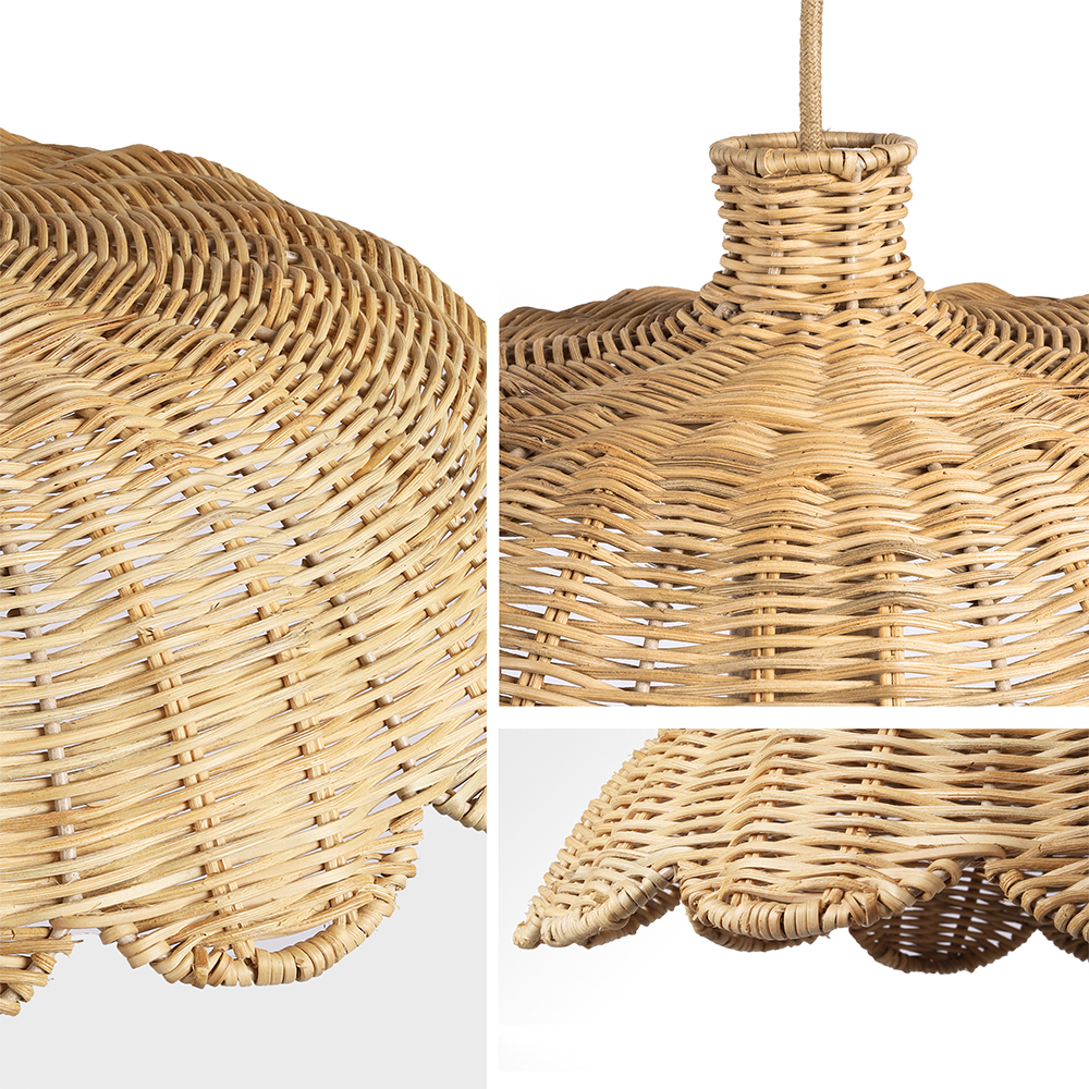 Boho Creative Decor Rattan Woven | Lighting | wood | 60W | 110V-120V | Premium Lighting Solution