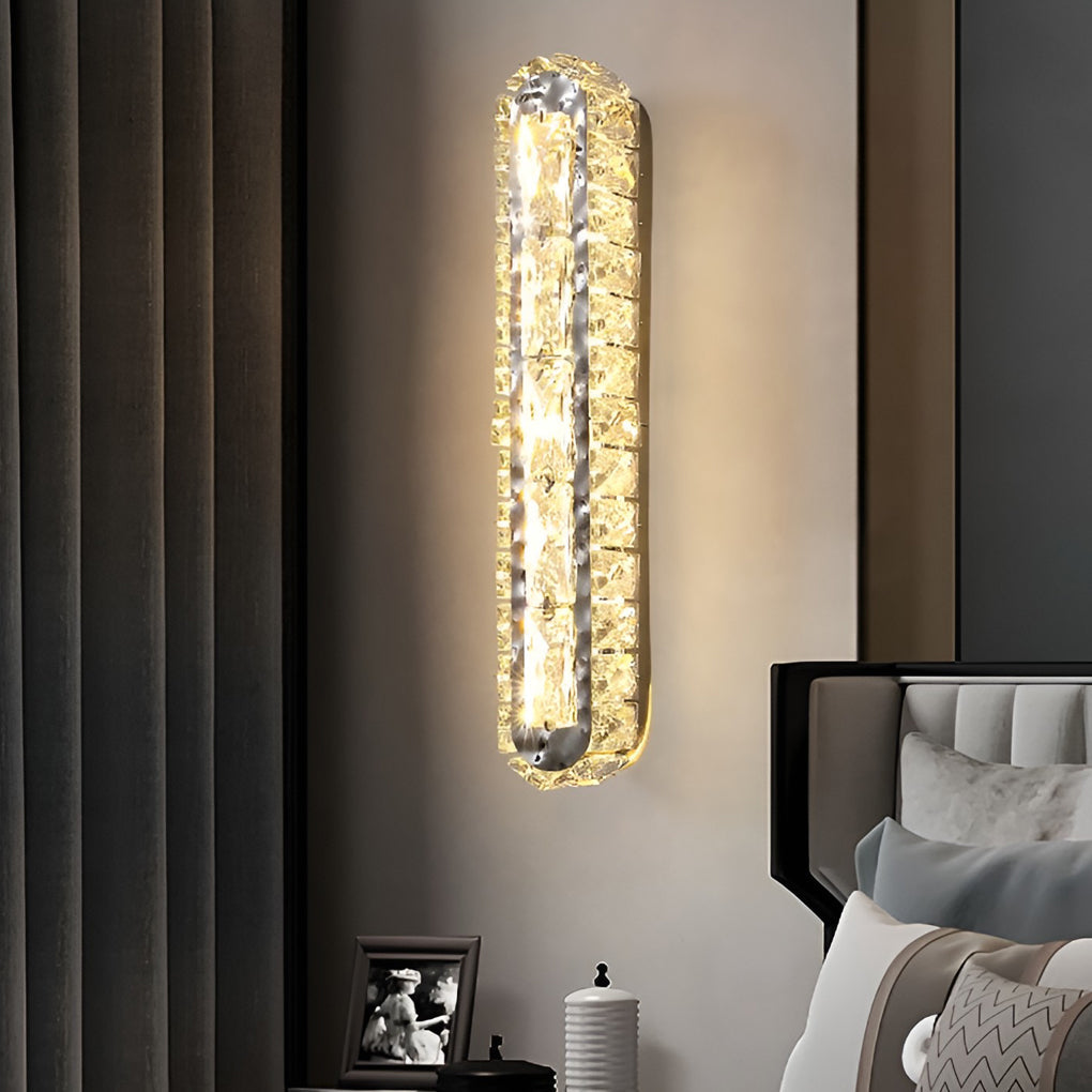 CrystalLux Double Crystal Wall Lamp | Wall Lamp | Led | metal | 220V - 240V | Elegant Wall Illumination