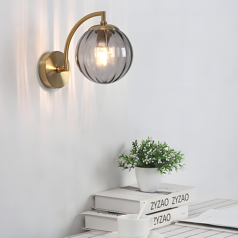 Light Curved Wall Lamp | Wall Lamp | Led | glass/metal | 85V - 220V | Elegant Wall Illumination