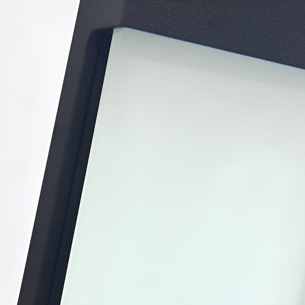 Rectangular Solar Waterproof Wall Lamps | Wall Lamp | Led | Warm White | aluminum/glass/plastic | 2V | Elegant Wall Illumination