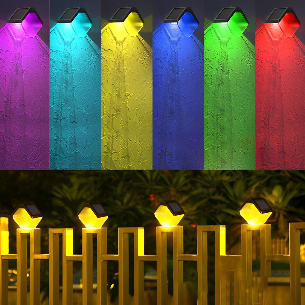 Waterproof Multicolor Modern Solar Wall | Lighting | Led | Warm White | 6W | 2V | Premium Lighting Solution