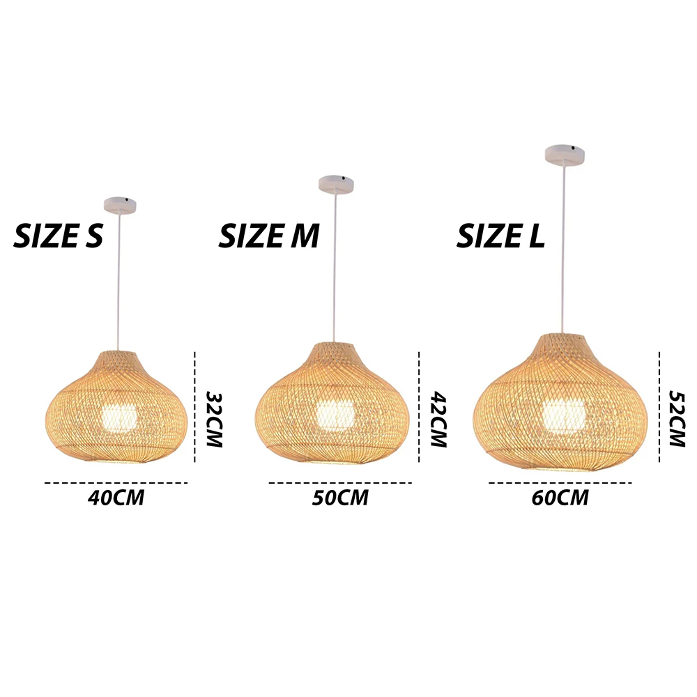 Boho Natural Handmade Island Hanging | Lighting | wood | 110-120V | Premium Lighting Solution