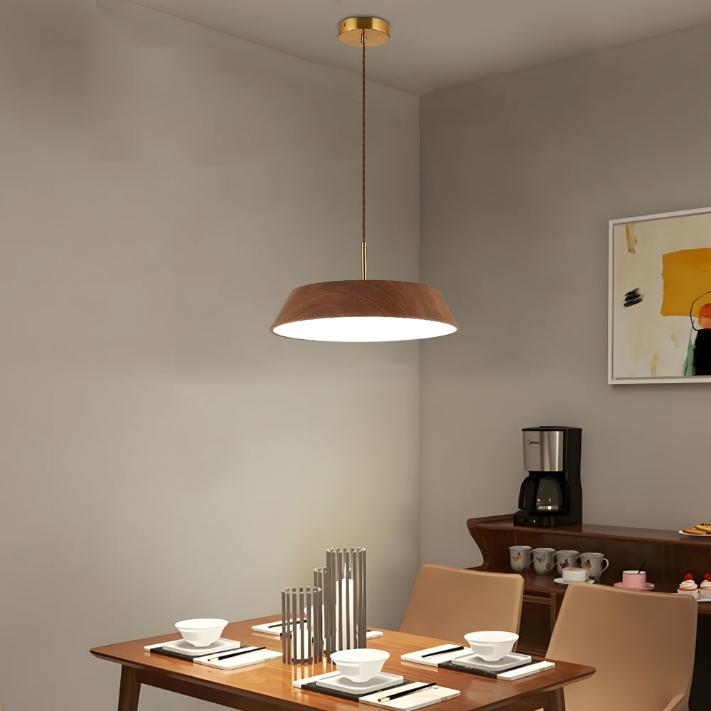 Round Wooden Japanese Style Hanging | Lighting | LED | acrylic/wood | 24W | 110V | Premium Lighting Solution