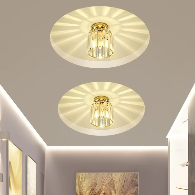 CrystalLuxe Modern Ceiling Lamp, Black | Lighting | glass/metal | Premium Lighting Solution