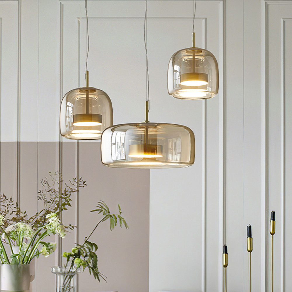 AmberGlow Retro Hanging Lamps made | Lighting | LED | glass/metal | Premium Lighting Solution