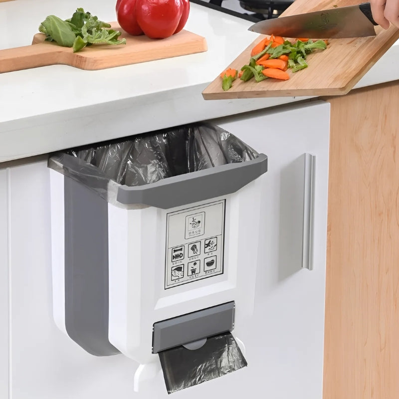 BinBuddy Foldable Hanging Trash Can Portable Companion | Appliance | Plastic | Functional Home Appliance