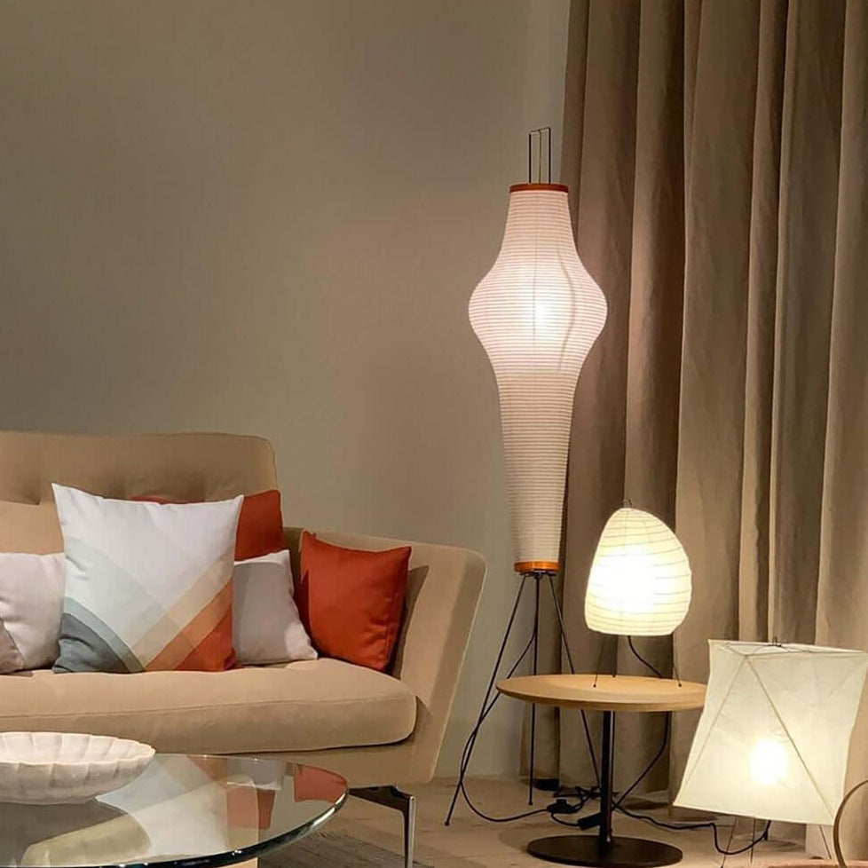 Rice paper floor lamp | Floor Lamp | LED | metal | 240v | Stylish Floor Lighting